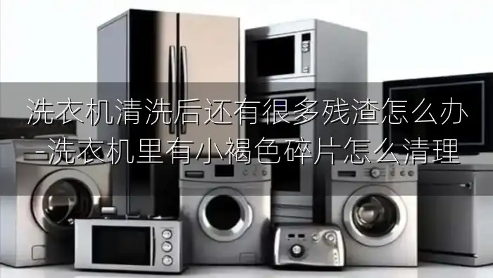 洗衣机清洗后还有很多残渣怎么办-洗衣机里有小褐色碎片怎么清理